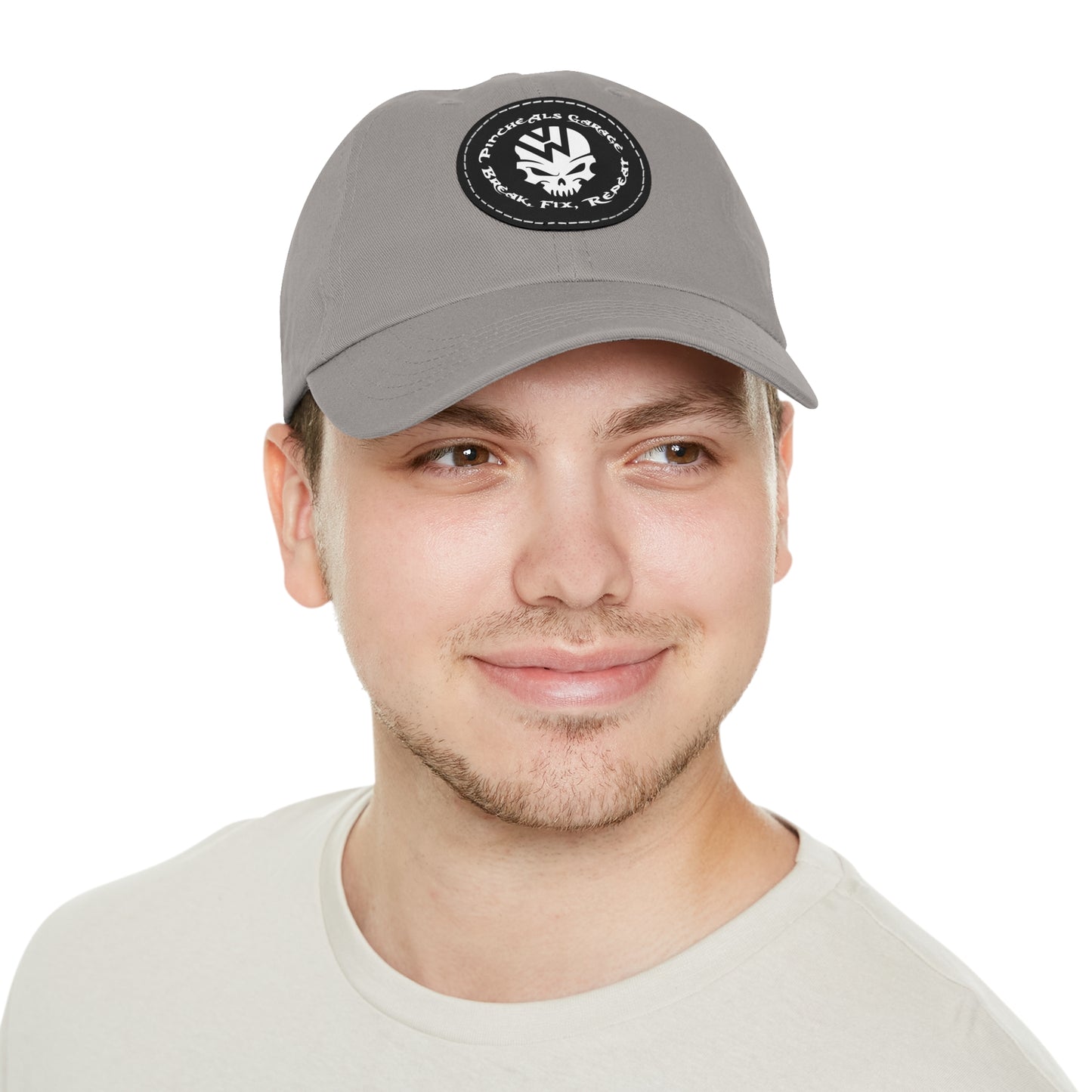 PincheAls Garage Leather Patch Hat