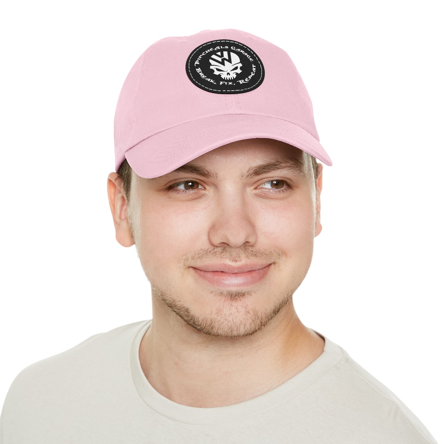 PincheAls Garage Leather Patch Hat