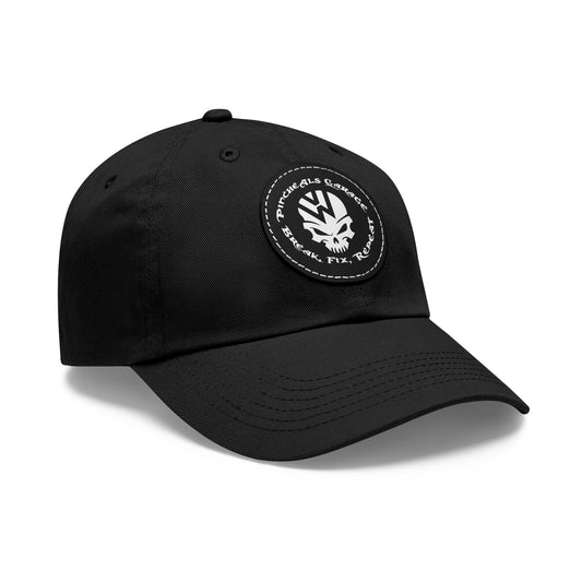 PincheAls Garage Leather Patch Hat