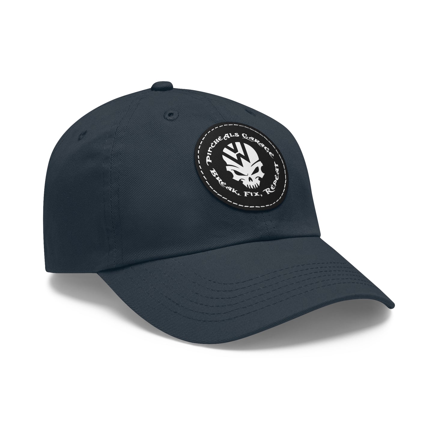 PincheAls Garage Leather Patch Hat