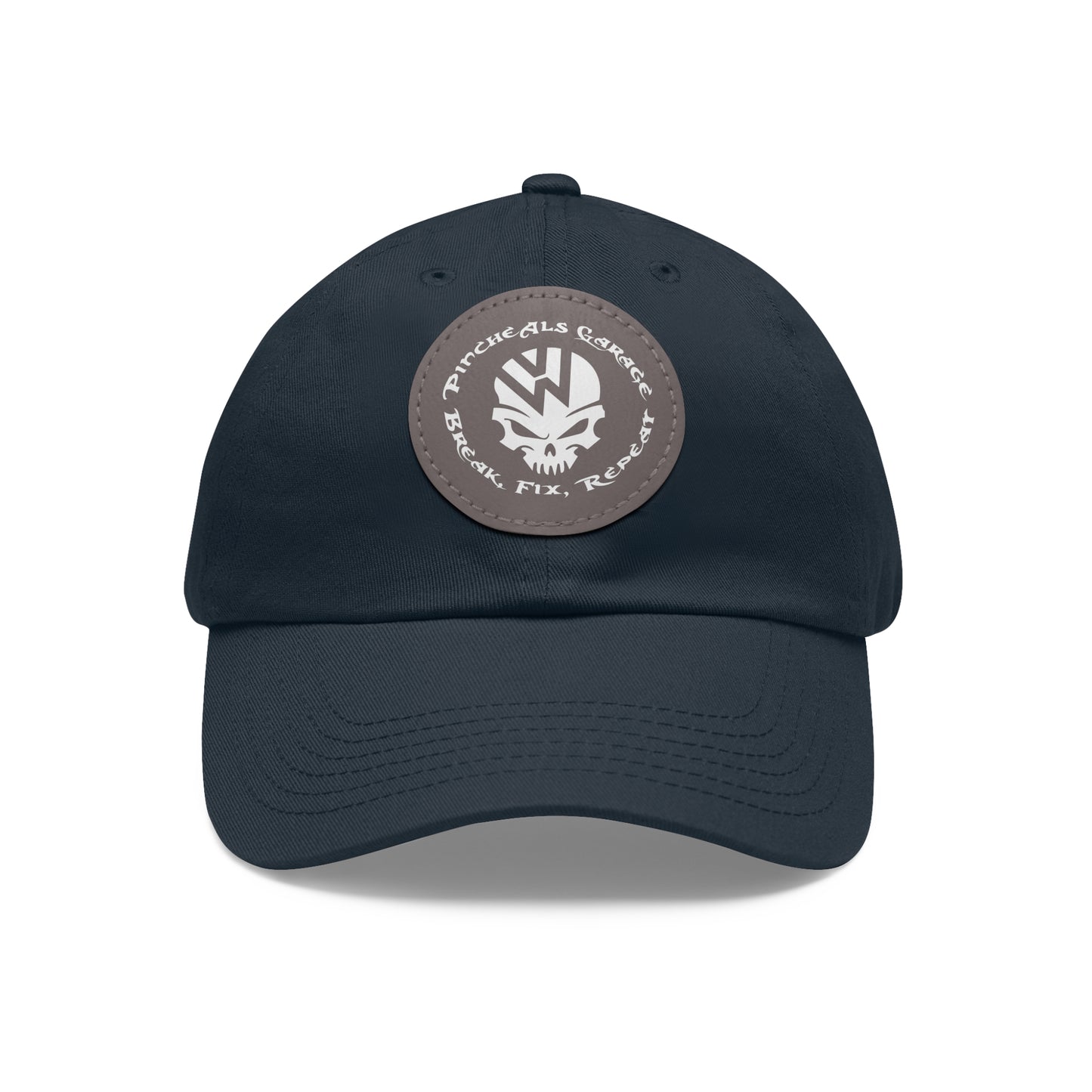 PincheAls Garage Leather Patch Hat
