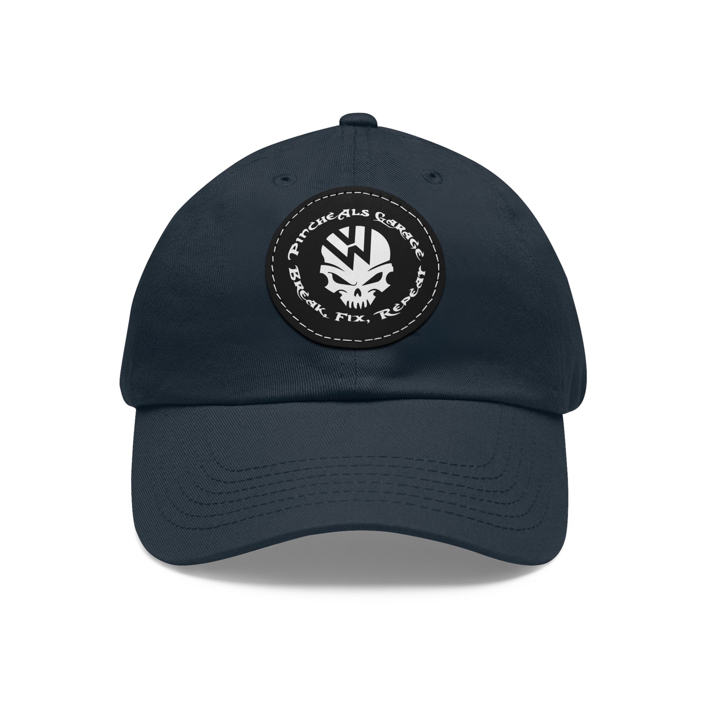 PincheAls Garage Leather Patch Hat