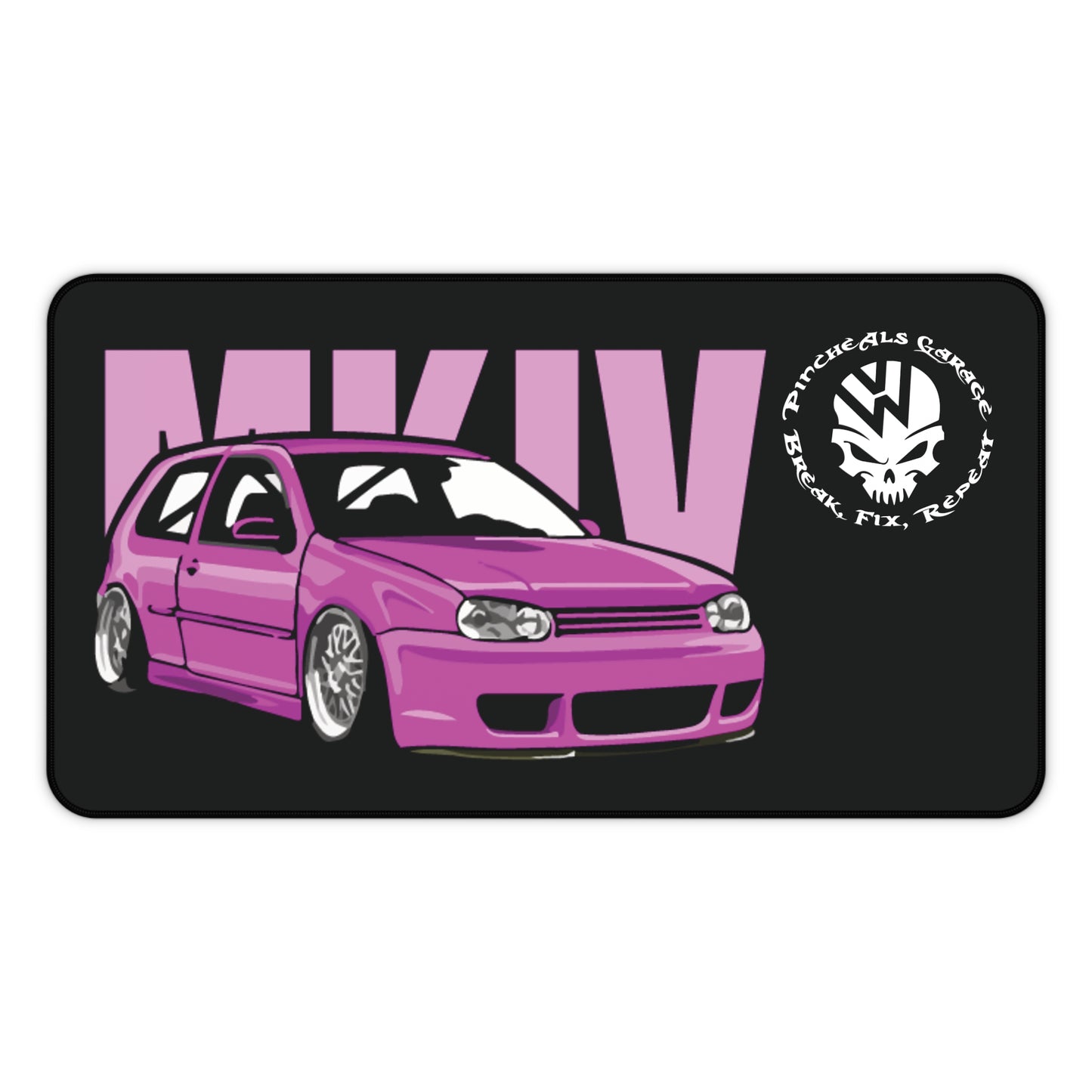 Pink MK4 R32 Desk Mat