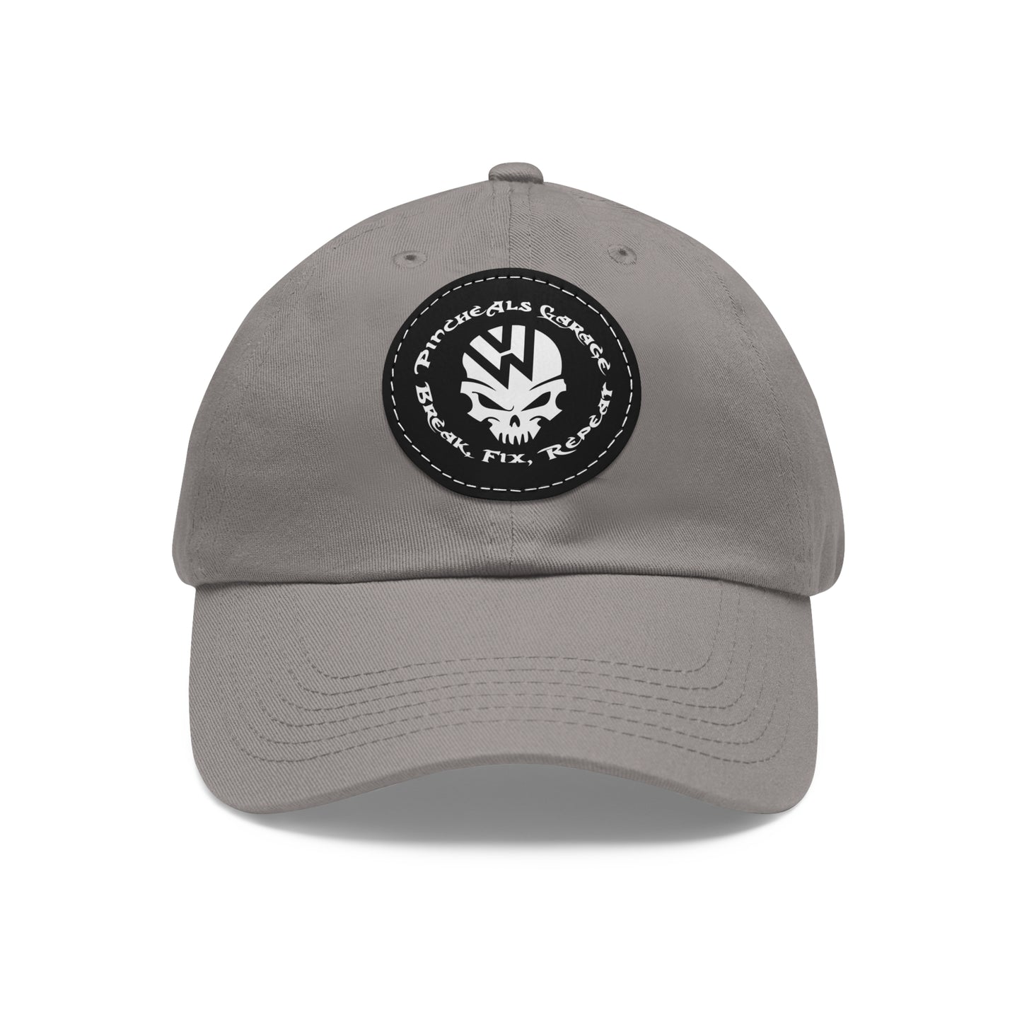 PincheAls Garage Leather Patch Hat