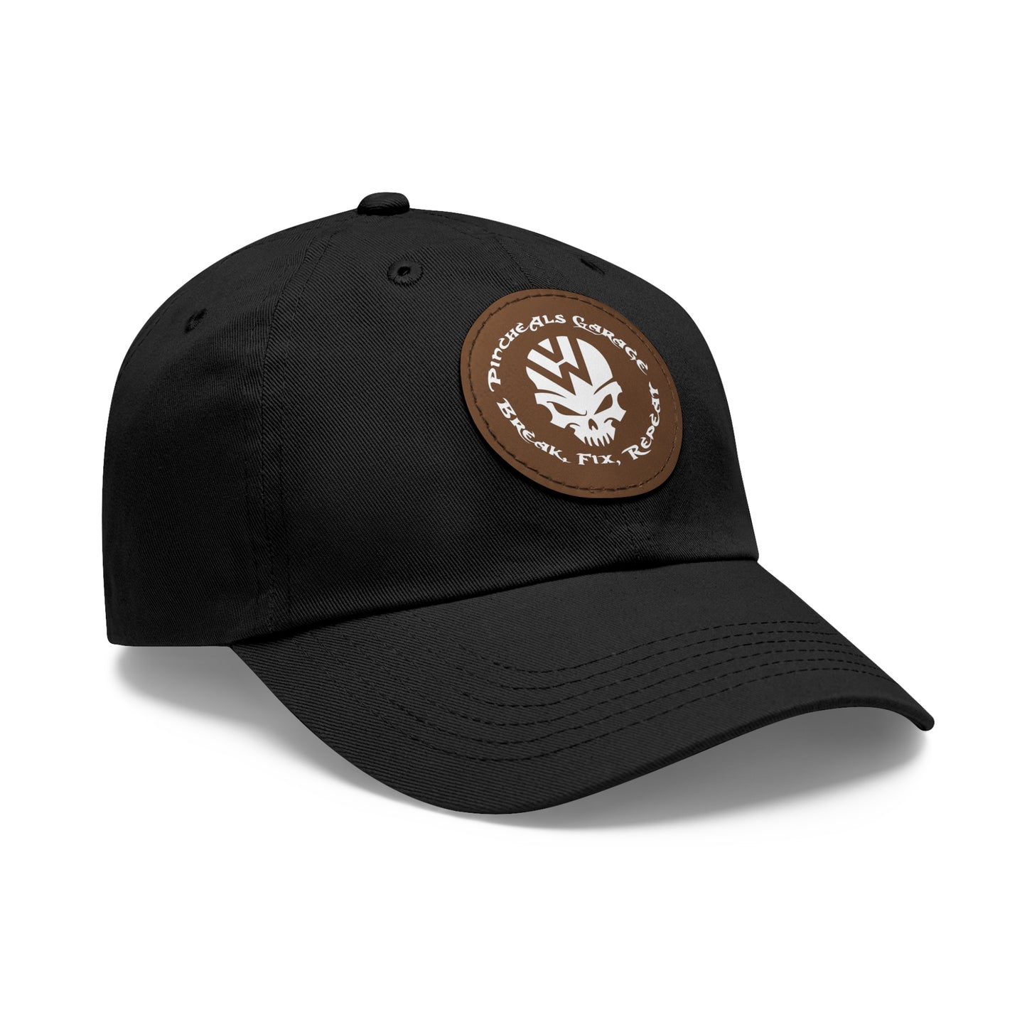 PincheAls Garage Leather Patch Hat
