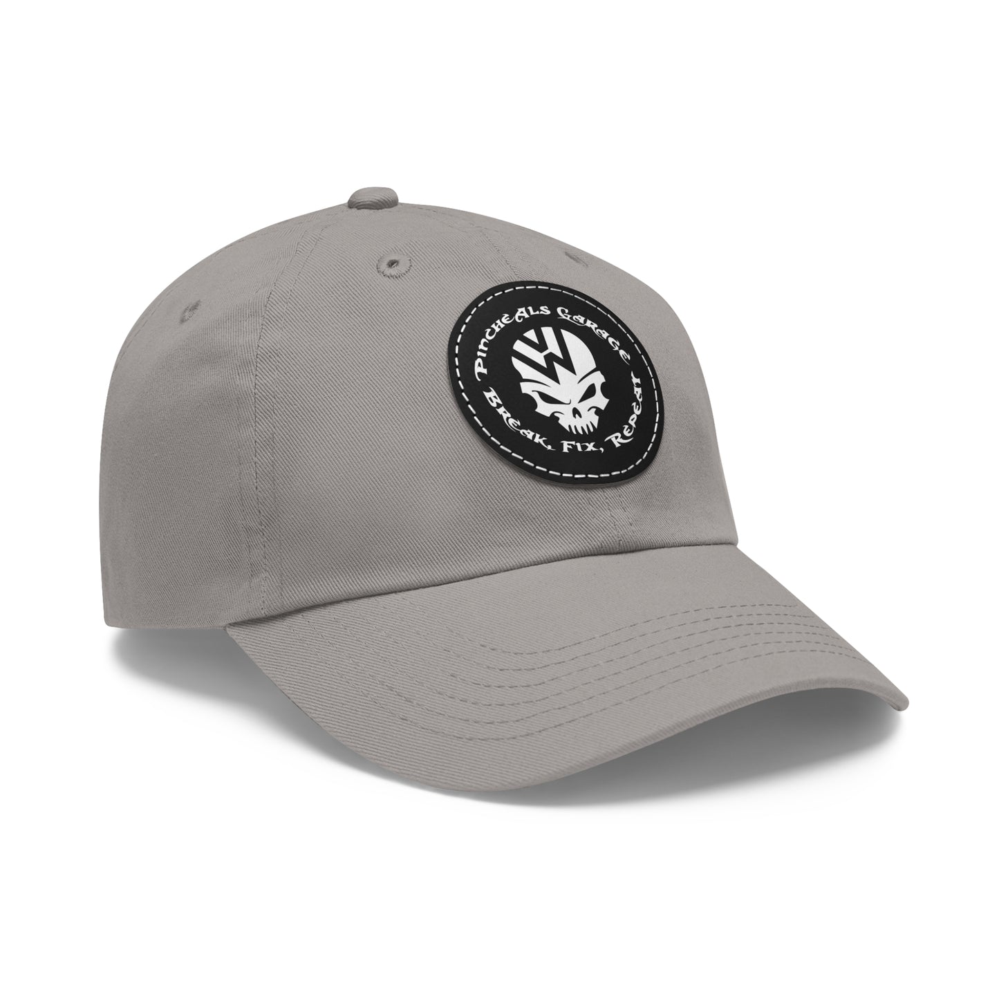 PincheAls Garage Leather Patch Hat